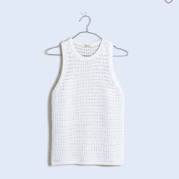 NWT Madewell Crochet knit tank - Picture 4 of 7
